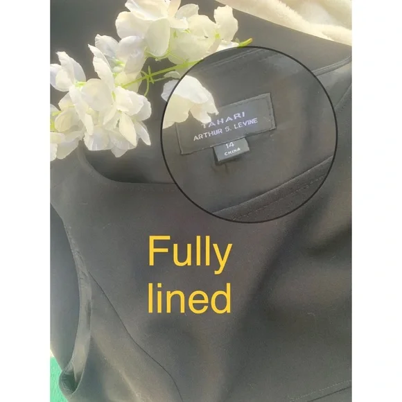 5 ⭐️TAHARI x Larry Levin 🔝 Style& Quality, Empire Waist princess seams - Picture 11 of 16